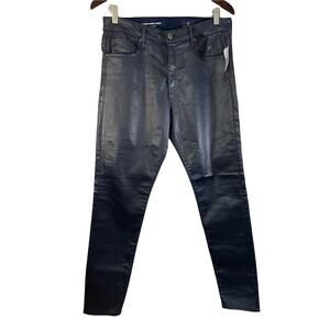 NWT AG Adriano Goldschmied Women's The Farrah Skinny Ankle Leatherette Jeans 30R